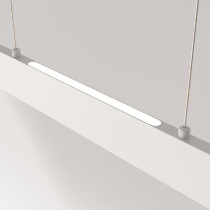 Maytoni P010PL-L30W4K - LED Luster na lanku STEP LED/30W/230V 4000K 118,5 cm biela