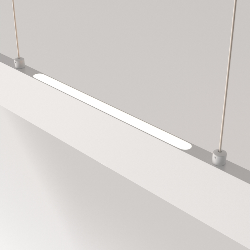 Maytoni P010PL-L30W4K - LED Luster na lanku STEP LED/30W/230V 4000K 118,5 cm biela