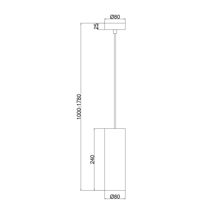 Maytoni P011PL-01CH - Luster na lanku GIOIA 1xE14/40W/230V čierna