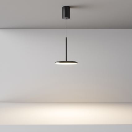 Maytoni P076PL-L12W3K-B - LED Luster na lanku PLATO LED/12W/230V 3000K čierna