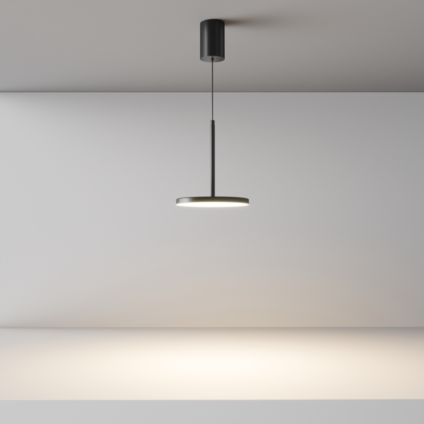 Maytoni P076PL-L12W3K-B - LED Luster na lanku PLATO LED/12W/230V 3000K čierna