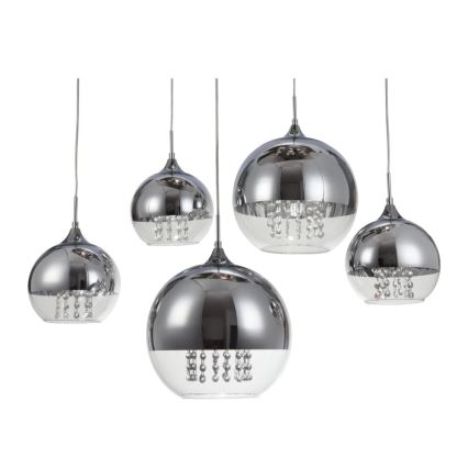 Maytoni P140-PL-170-5-N - Luster na lanku FERMI 5xE27/60W/230V lesklý chróm