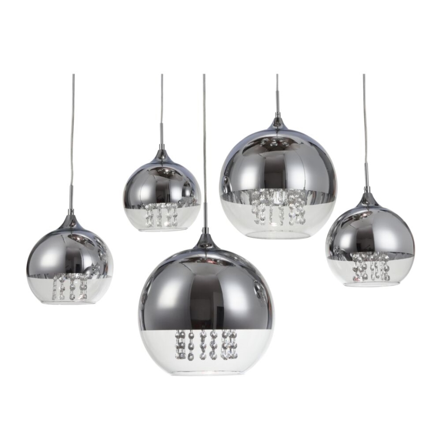 Maytoni P140-PL-170-5-N - Luster na lanku FERMI 5xE27/60W/230V lesklý chróm