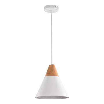 Maytoni P359-PL-01-W - Luster na lanku BICONES 1xE27/60W/230V pr. 22 cm biela/béžová