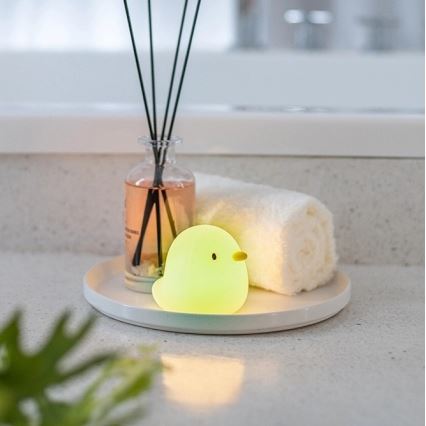 MegaLight - LED RGB Nabíjacia detská dotyková lampa do vane SWIMMY DUCK LED/5V IP67