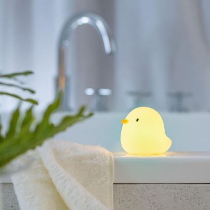 MegaLight - LED RGB Nabíjacia detská dotyková lampa do vane SWIMMY DUCK LED/5V IP67