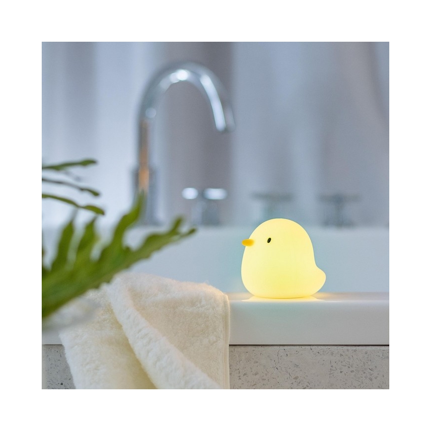 MegaLight - LED RGB Nabíjacia detská dotyková lampa do vane SWIMMY DUCK LED/5V IP67