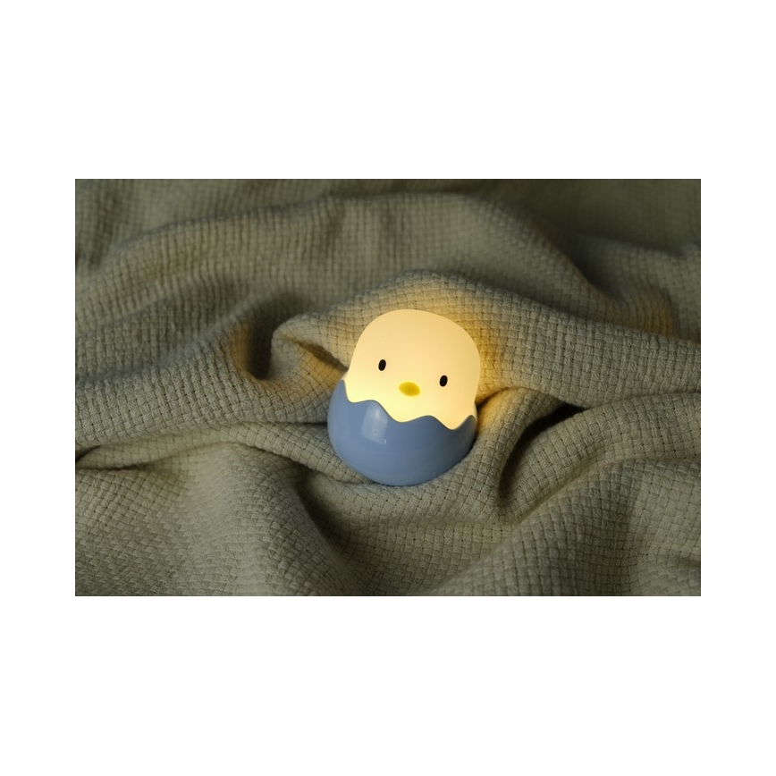 MegaLight - LED RGB Stmievateľná nabíjacia detská dotyková lampa EGGY EGG LED/5V