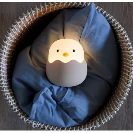 MegaLight - LED RGB Stmievateľná nabíjacia detská dotyková lampa EGGY EGG LED/5V