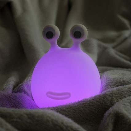 MegaLight - LED RGB Stmievateľná nabíjacia detská dotyková lampa MOMO MOON LED/5V