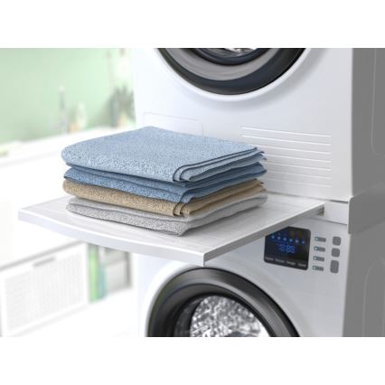 Meliconi 656113 - medzikus pre práčku a sušičku s výsuvom 70 cm, biely