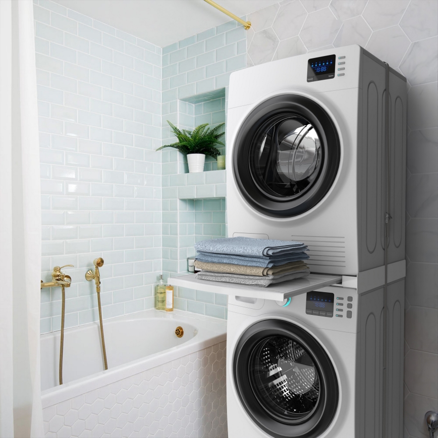 Meliconi 656113 - medzikus pre práčku a sušičku s výsuvom 70 cm, biely