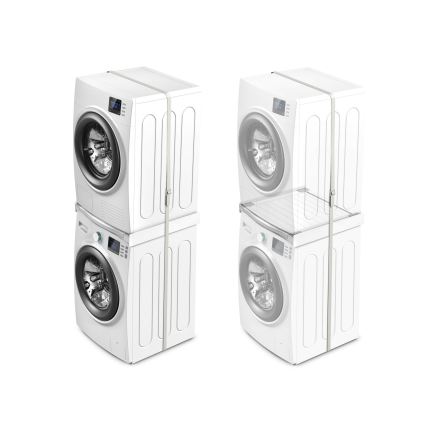 Meliconi 656113 - medzikus pre práčku a sušičku s výsuvom 70 cm, biely