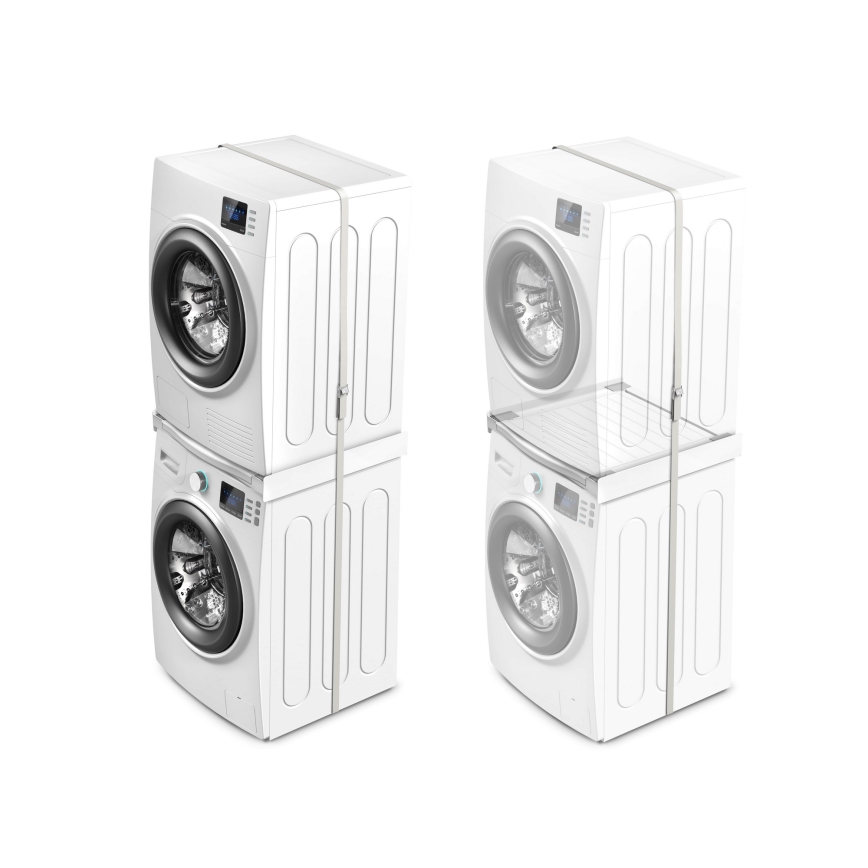 Meliconi 656113 - medzikus pre práčku a sušičku s výsuvom 70 cm, biely