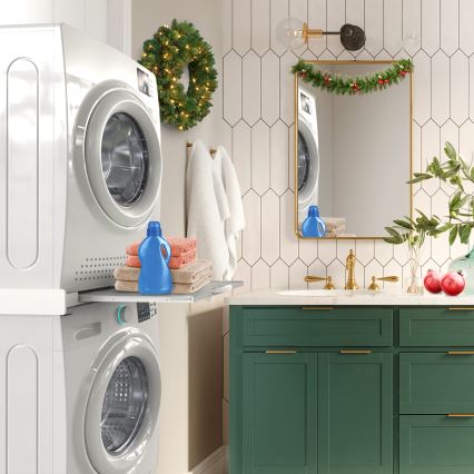 Meliconi 656114 - Stohovací nadstavec pre práčku a sušičku 70 cm biely