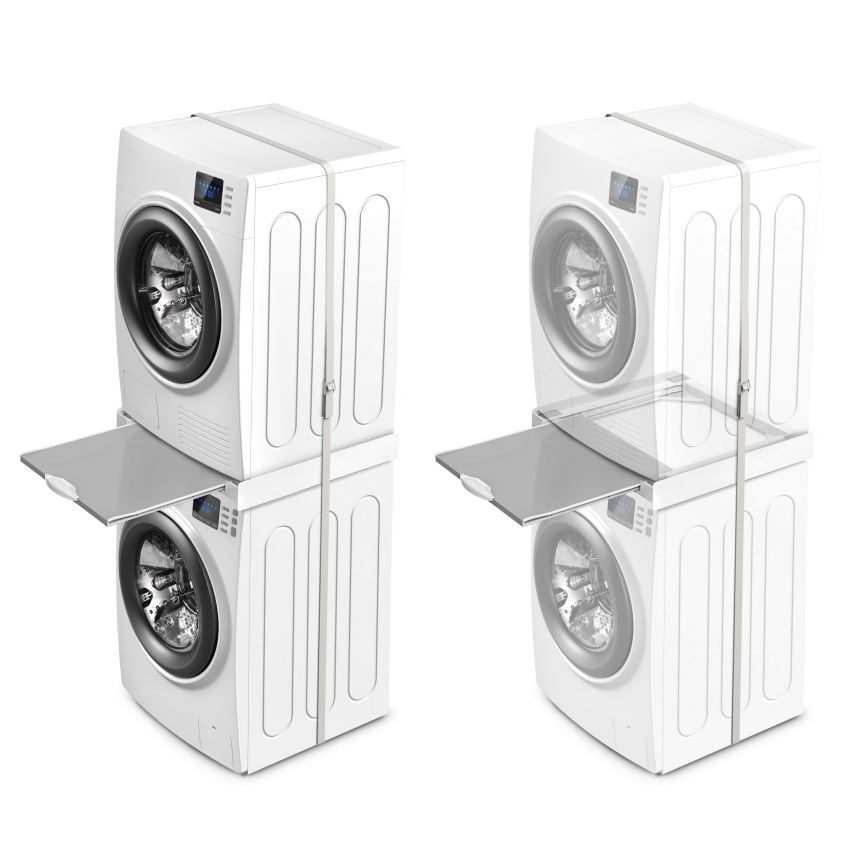 Meliconi 656114 - Stohovací nadstavec pre práčku a sušičku 70 cm biely