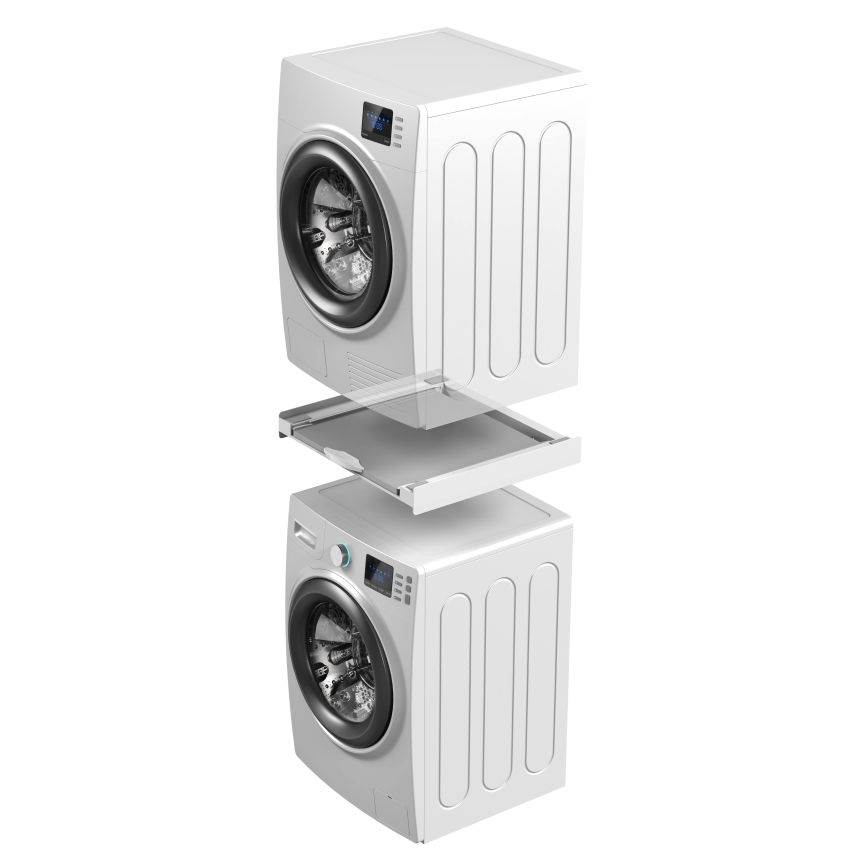 Meliconi 656114 - Stohovací nadstavec pre práčku a sušičku 70 cm biely