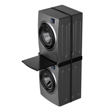 Meliconi 656136 - Medzikus pre práčku a sušičku s vysúvacou zásuvkou 60 cm, čierny