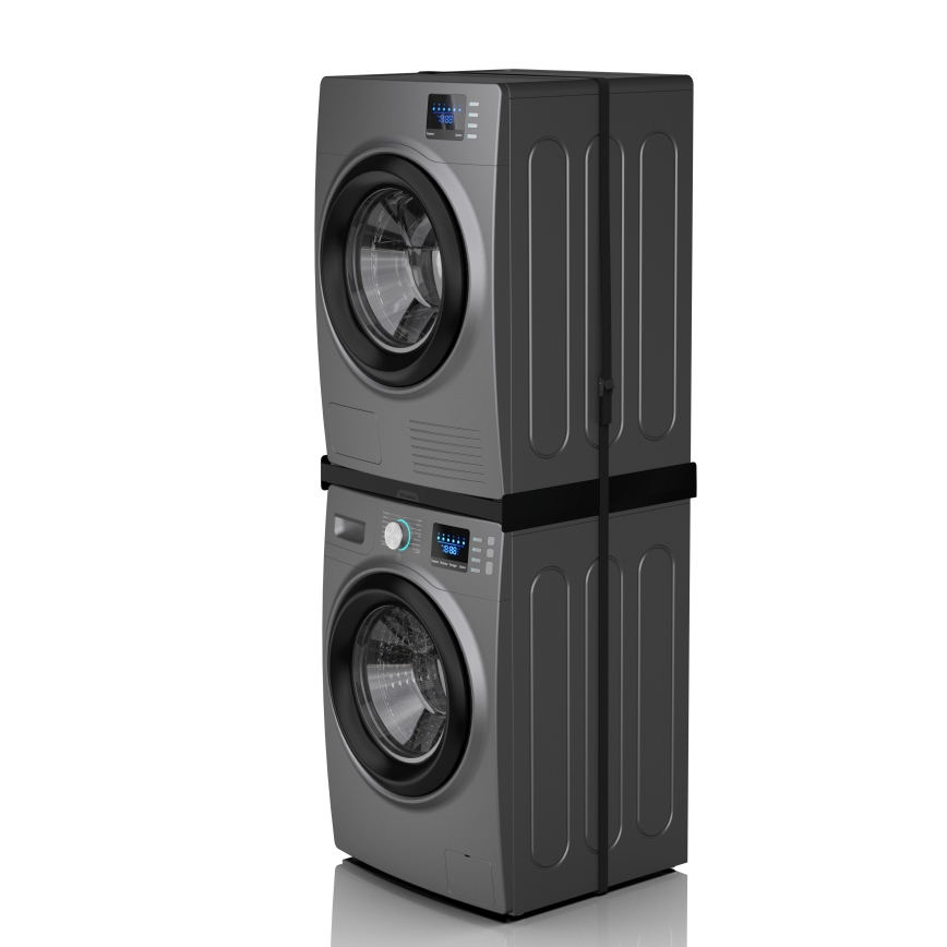 Meliconi 656138 - Stohovacia súprava pre práčku a sušičku 70 cm, čierna