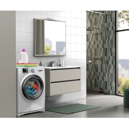 Meliconi 656149 - Antivibračná podložka pod práčku s výsuvnými kolieskami, 47 cm, biela