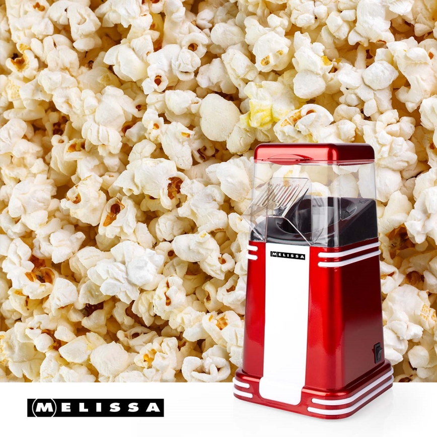 Melissa - retro popcornovač na horúci vzduch 1200W/230V červený