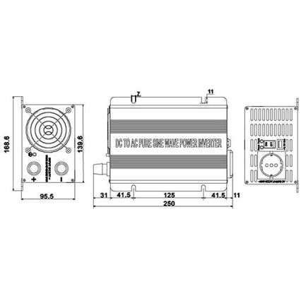 Menič napätia 600W/24V/230V