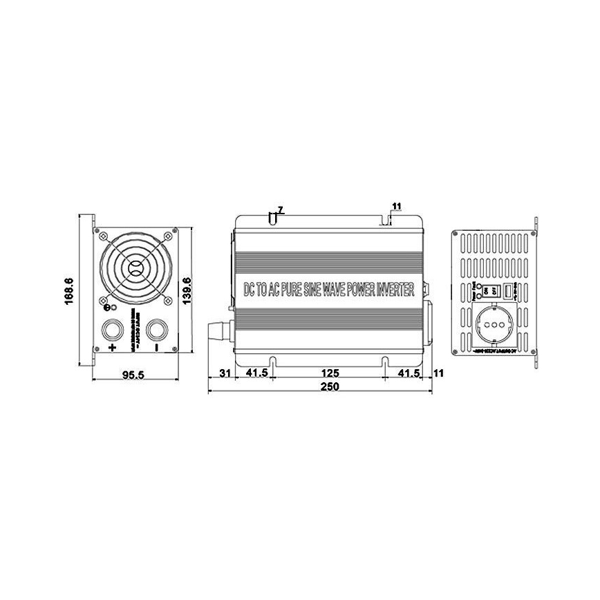 Menič napätia 600W/24V/230V