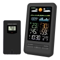 Meteostanica s LCD displejom 2xAA + 2xAA čierna