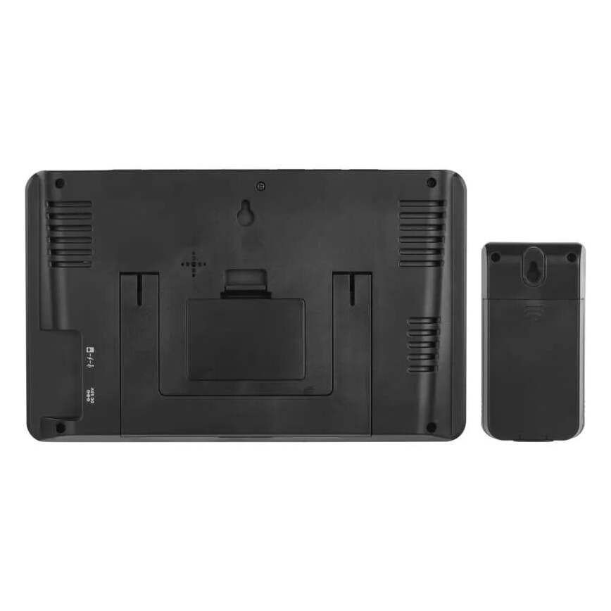 Meteostanica s LCD displejom GoSmart 230V/3xAAA + 2×AAA Wi-Fi Tuya čierna