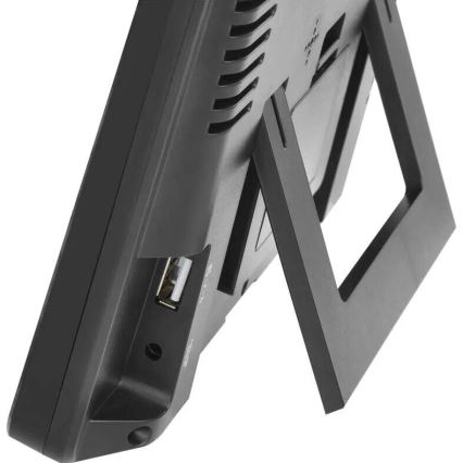 Meteostanica s LCD displejom GoSmart 230V/3xAAA + 2×AAA Wi-Fi Tuya čierna