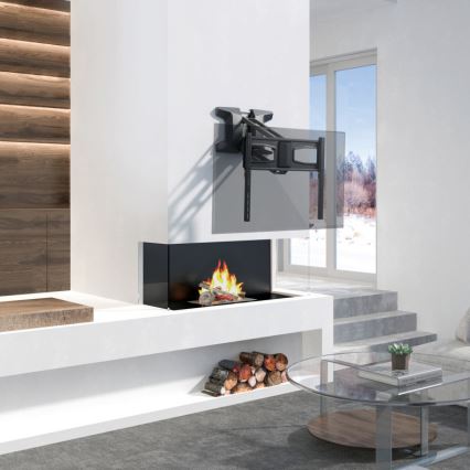 MK FLORIA MKF-21DM647 - Nástenný držiak na TV s kĺbom 70 čierny + diaľkové ovládanie