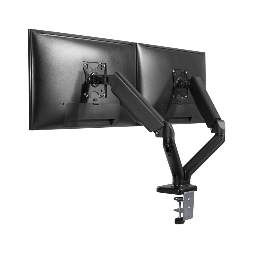 MK FLORIA MKF-21DP113S2 - Nastaviteľný držiak pre dva 32 monitory, čierny