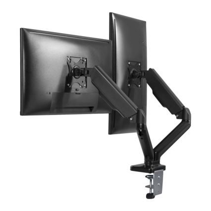 MK FLORIA MKF-21DP113S2 - Nastaviteľný držiak pre dva 32 monitory, čierny