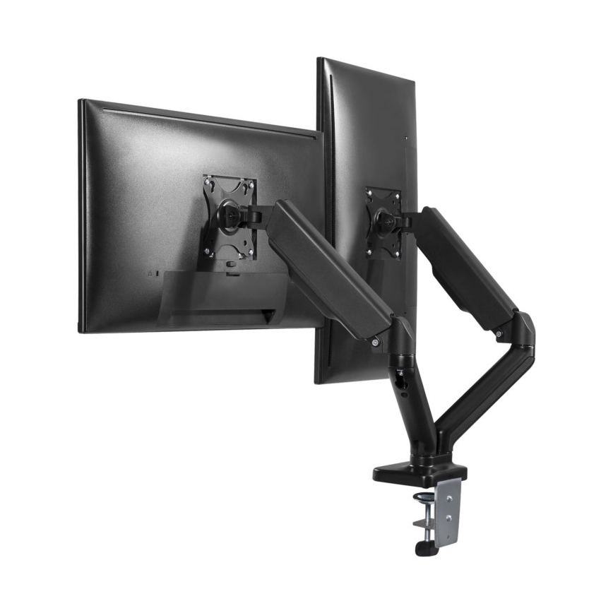 MK FLORIA MKF-21DP113S2 - Nastaviteľný držiak pre dva 32 monitory, čierny