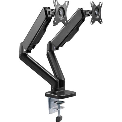 MK FLORIA MKF-21DP113S2 - Nastaviteľný držiak pre dva 32 monitory, čierny