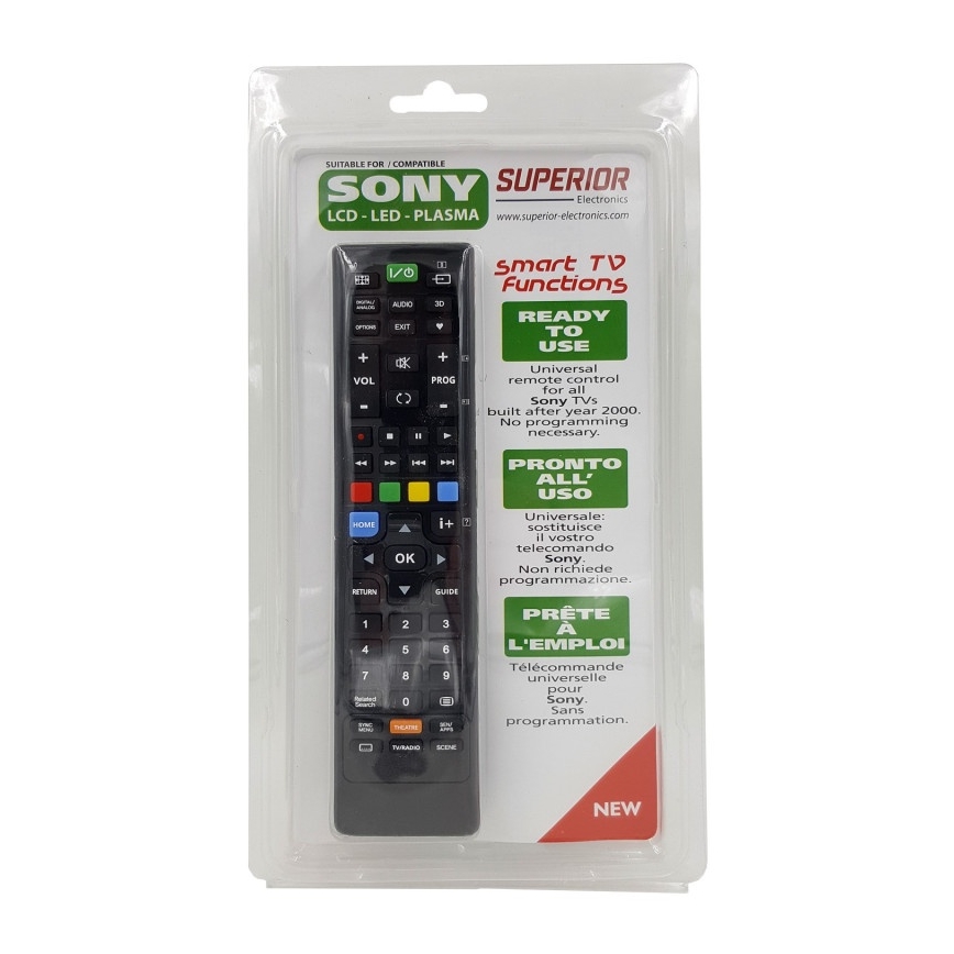 MK FLORIA Superior RC UNI TV SONY - Náhradný diaľkový ovládač pre TV značky SONY
