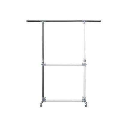 Mobilný stojanový vešiak LINEA strieborný
