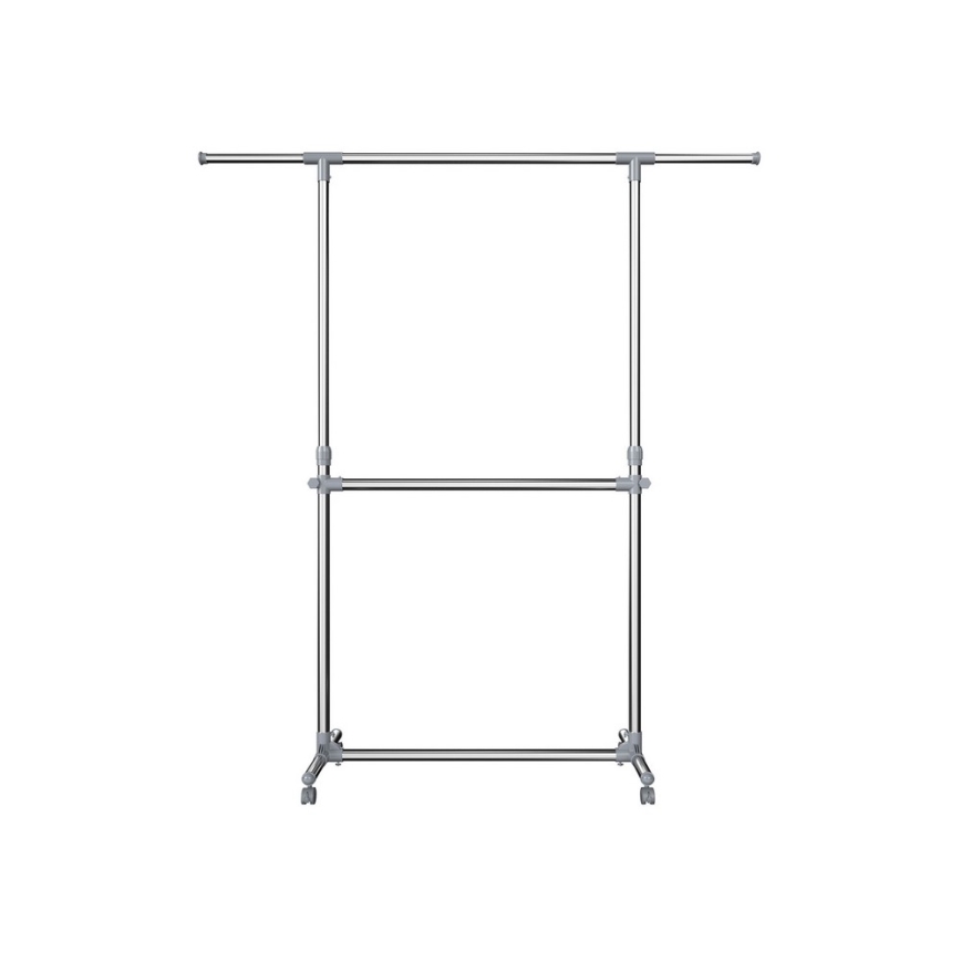 Mobilný stojanový vešiak LINEA strieborný