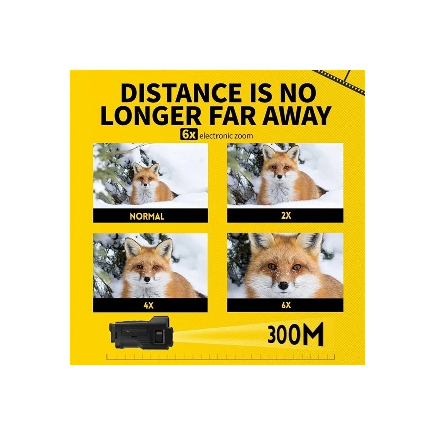 Monokulárny ďalekohľad s nočným videním 6x25 2000 mAh