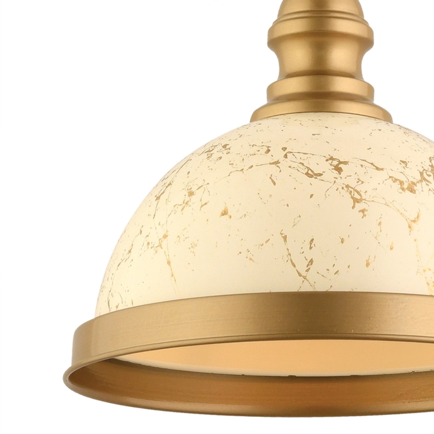 MONZA závesné svietidlo 1xE27/40W/230V priemer 29 cm krémová/bronzo