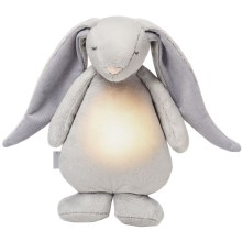 Moonie - Detská nočná lampička zajačik silver