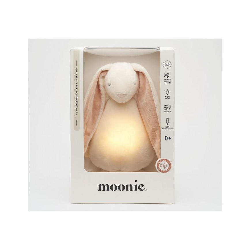 Moonie - Uspávadlo s melódiou a svetlom 2.0 zajačik powder