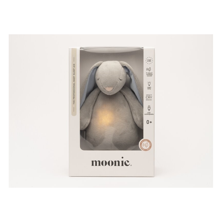 Moonie - Uspávadlo s melódiou a svetlom 2.0 zajačik sky
