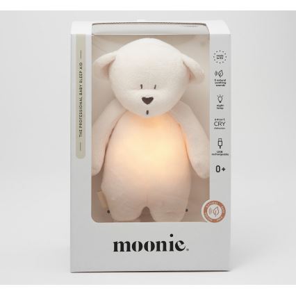 Moonie - Uspávadlo s melódiou a svetlom medvedík 2.0 cream