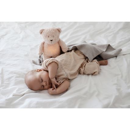 Moonie - Uspávadlo s melódiou a svetlom medvedík 2.0 organic polar