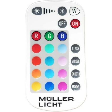 Müller-Licht - LED RGBW Stmievateľný vonkajší reflektor LED/10W/230V IP65 + diaľkové ovládanie