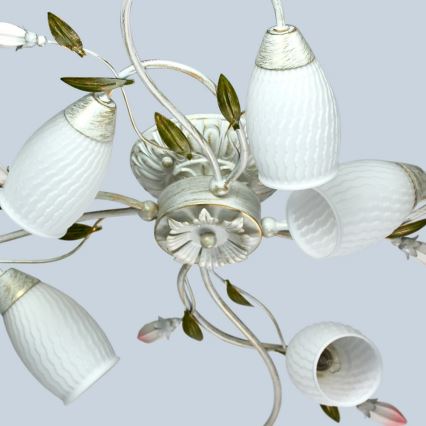 MW-LIGHT - Prisadený luster VERONA FLORA 8xE14/60W/230V