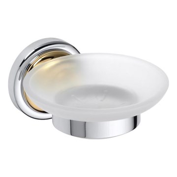 Mydelnička 11x6,5 cm strieborná/zlatá