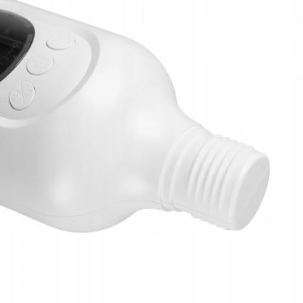 LED nabíjací stojanový ventilátor s LED osvetlením LED/4,8W/5V USB 7200 mAh biela + diaľkové ovládanie