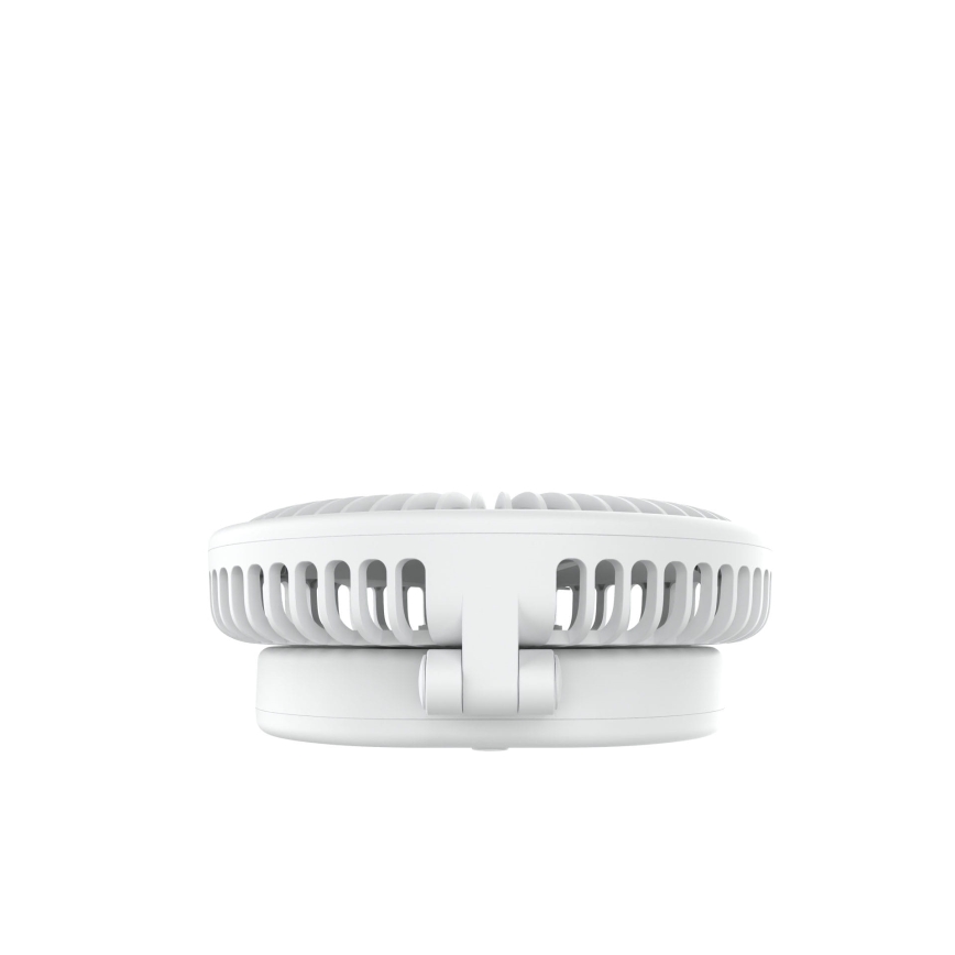 Nabíjací stolný ventilátor 10W/5V 2400 mAh biela